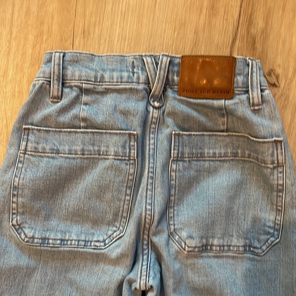 J. Crew Point Sur wide-leg crop jean in clean light wash sz 23P - Picture 9 of 12